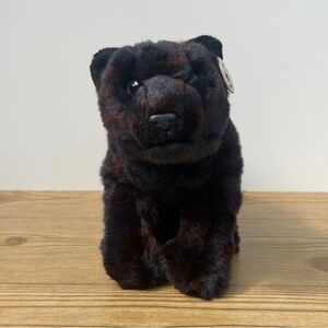 WWF World Wildlife Fund Black Jaguar Panther Wildcat Stuffed Animal Plush Toy